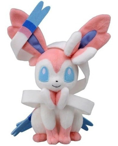 Boneco De Pelucia Sylveon Pokemon Center Pikachu Eevee Tomy